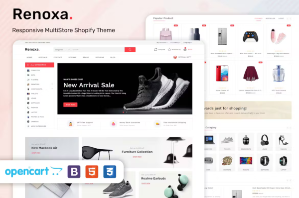 Renoxa (v1.0) Multipurpose Opencart Responsive theme