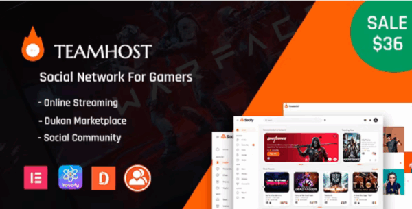 TeamHost (v1.3.4) Gaming Community & Digital Marketplace
