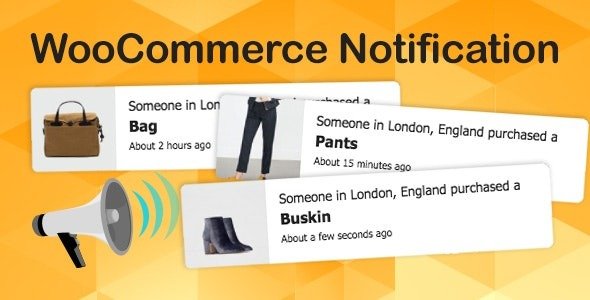 WooCommerce Notification Boost Your Sales (v1.7.0) Live Feed Sales – Recent Sales Popup – Upsells